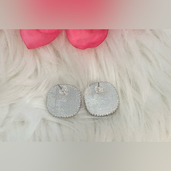 Pink Paris Logo Earrings With Diamond Accents NEW! - Picture 6 of 6